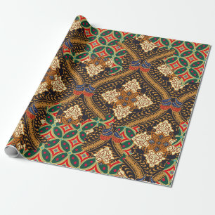 Indonesian batik gemotiveerde with very onderschei cadeaupapier