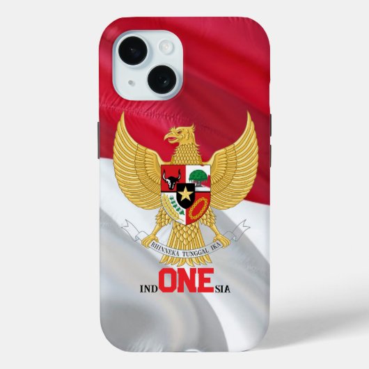 Indonesian Pride iPhone 15 Coque (Verso)