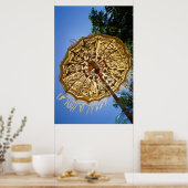 Indonesië, Bali | Temple Umbrella Poster (Keuken)