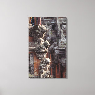 Indonesië, Bali, Ubud, eenmanszaken van Hindu Canvas Afdruk