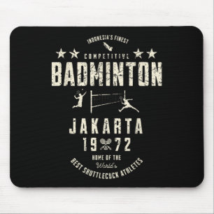 Indonesië Beste Competitieve Badminton Vintage 19 Muismat