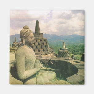  Indonesië, Borobodur boeddhistische tempel Magneet