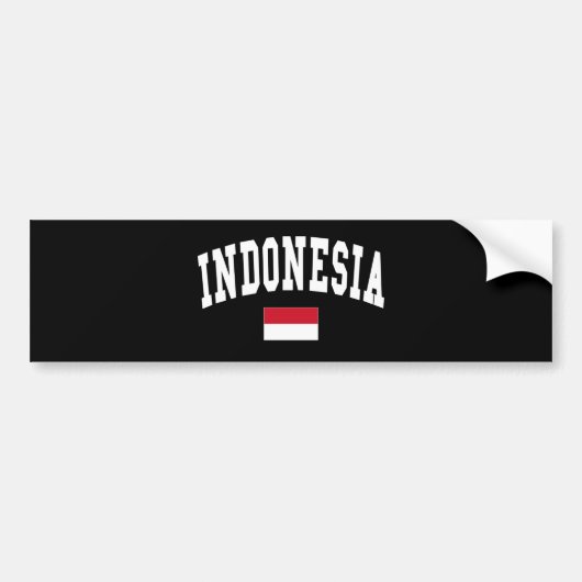 INDONESIË BUMPERSTICKER (Voorkant)