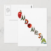 Indonesië Chili Peppers Briefkaart (Voorkant / Achterkant)