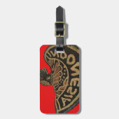 Indonesië Javaanse Shadow Puppet Culturele Kunst Bagagelabel (Voorkant verticaal)