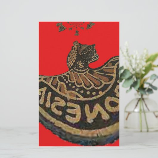 Indonesië Javaanse Shadow Puppet Culturele Kunst Briefpapier (Staand voorkant)