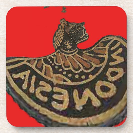 Indonesië Javaanse Shadow Puppet Culturele Kunst Onderzetter (Voorkant)