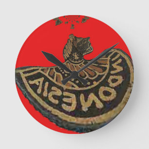 Indonesië Javaanse Shadow Puppet Culturele Kunst Ronde Klok