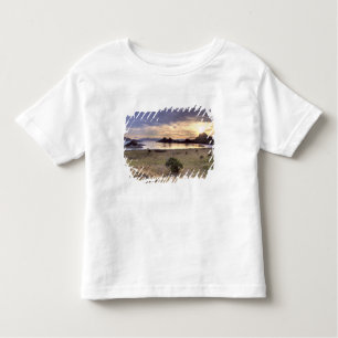 Indonesië, Nationaal Park Komodo. Zonnetijd op één Kinder Shirts
