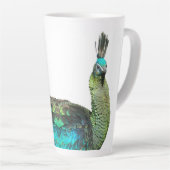 Indonésie Peacock Face Latte Mug (Angle droit)