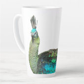 Indonésie Peacock Face Latte Mug (Angle gauche)