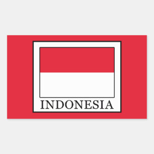Indonesië Rechthoekige Sticker