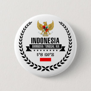Indonesië Ronde Button 5,7 Cm
