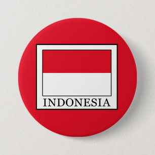 Indonesië Ronde Button 7,6 Cm
