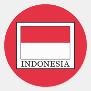 Indonesië Ronde Sticker