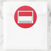 Indonesië Ronde Sticker (Tas)