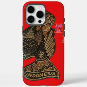 Indonesië Schaduwpop Hohoho Ontwerp Rood Canvas iPhone 16 Pro Max Hoesje