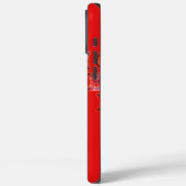 Indonesië Schaduwpop Hohoho Ontwerp Rood Canvas Case-Mate iPhone Case (Achterkant / Links)