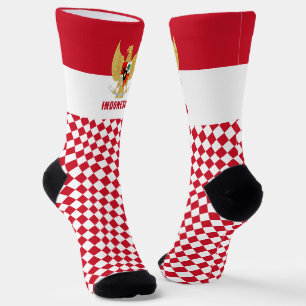 Indonesië Sokken, Indonesische vlag mode / sport Sokken