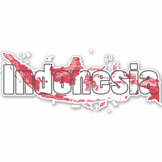 Indonesië Sticker (Voorkant)