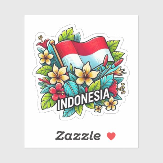 Indonesië Sticker (Vel)