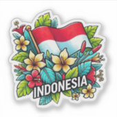 Indonesië Sticker (Voorkant)