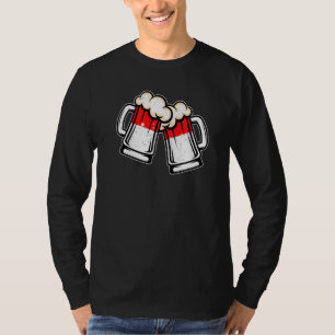 Indonesië Vlag Bier Mok  Cool Indonesisch Bier T-shirt