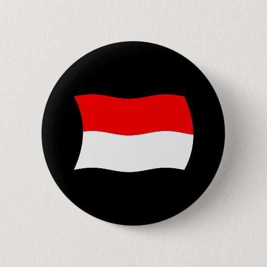 Indonesië Vlag Knop Ronde Button 5,7 Cm (Voorkant)