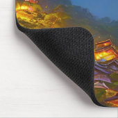 Indonesisch dorp zonsondergang muismat (Hoek)