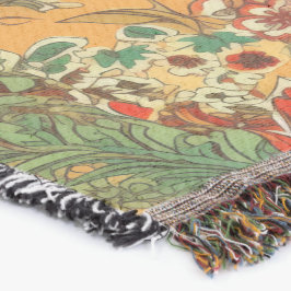 Indonesische batik Balinese Style Yellow Oranje Deken