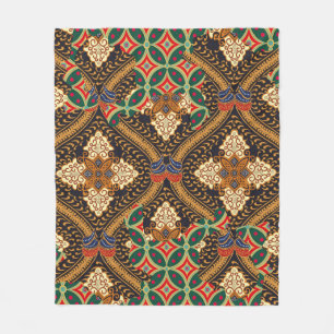 Indonesische batikmotieven met een zeer duidelijk fleece deken