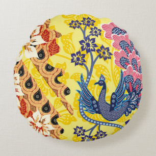 Indonesische batikmotieven met een zeer duidelijk rond kussen