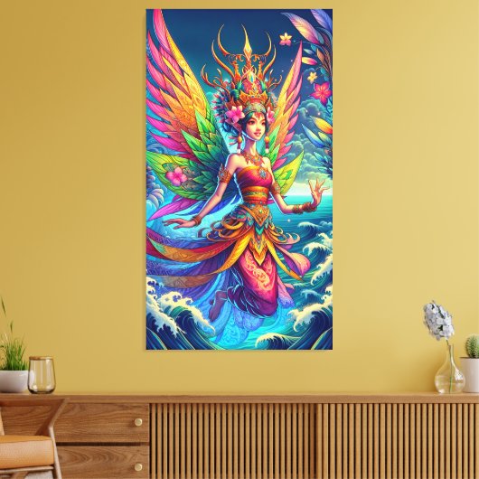 Indonesische fee canvas afdruk (Insitu (Woonkamer))