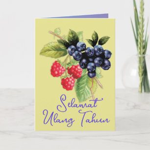 Indonesische gelukkige verjaardag Selamat Ulang Ta Kaart