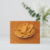 Indonesische gembercake briefkaart (Staand voorkant)