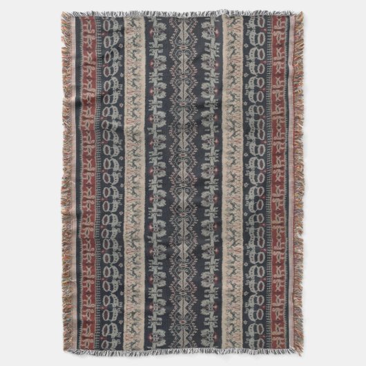 Indonesische stam Ikat Textiles Weavings Indonesia Deken (Voorkant Verticaal)