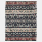 Indonesische stam Ikat Textiles Weavings Indonesia Fleece Deken (Voorkant)