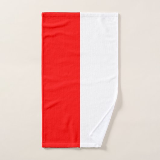 Indonesische vlag bad handdoek (Handdoek)