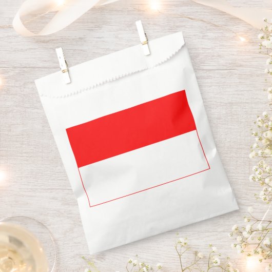 Indonesische vlag bedankzakje (Geknipt)