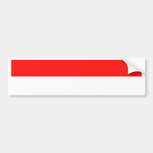 Indonesische vlag bumpersticker