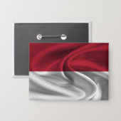 Indonesische vlag Button (Voorkant / Achterkant)