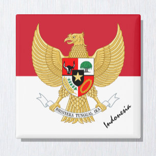 Indonesische vlag en Indonesische feestdagen/sport Magneet