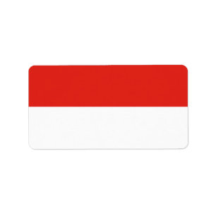 Indonesische vlag etiket