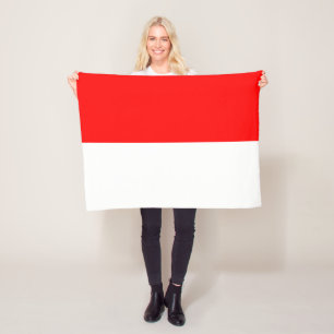 Indonesische vlag fleece deken
