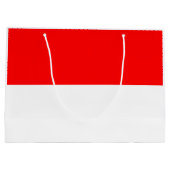 Indonesische vlag groot cadeauzakje (Achterkant)