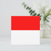 Indonesische vlag (Indonesië) Kaart (Staand voorkant)