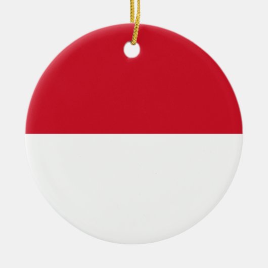 Indonesische vlag keramisch ornament (Voorkant)