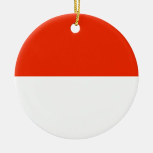 Indonesische vlag keramisch ornament (Voorkant)