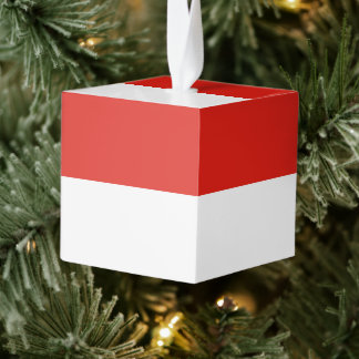 Indonesische vlag kubus ornament