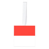 Indonesische vlag kubus ornament (Voorkant)